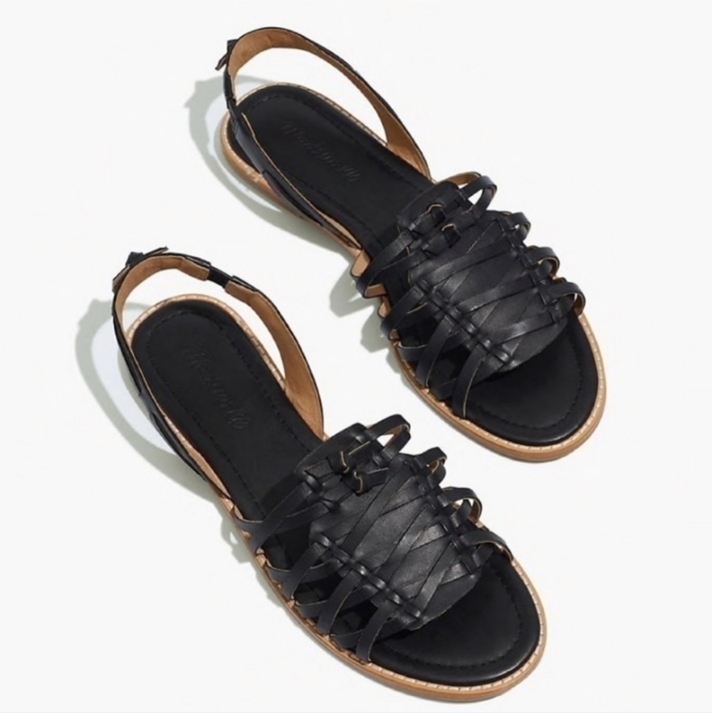 Madewell Womens Maya Huarache Leather Loafer Flats shoes sz 7
